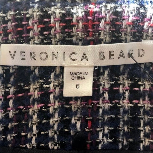Veronica Beard Metalic Tweed dickey jacket sz 6 - Picture 7 of 11